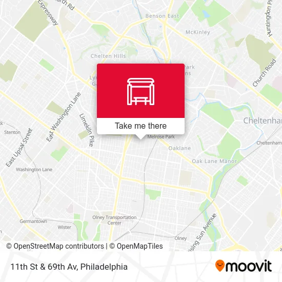 11th St & 69th Av map