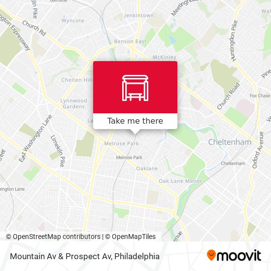 Mountain Av & Prospect Av map