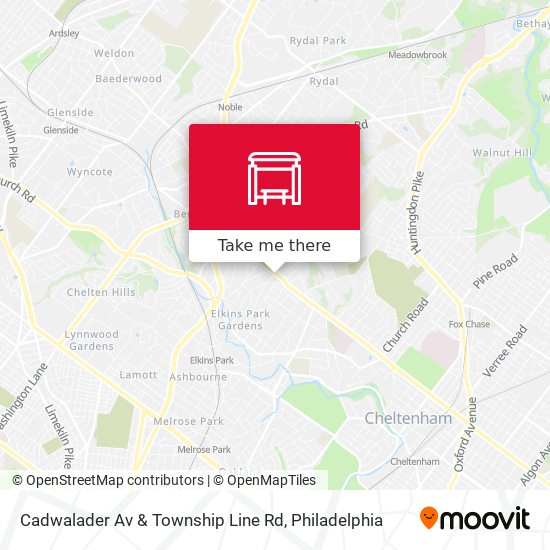 Mapa de Cadwalader Av & Township Line Rd