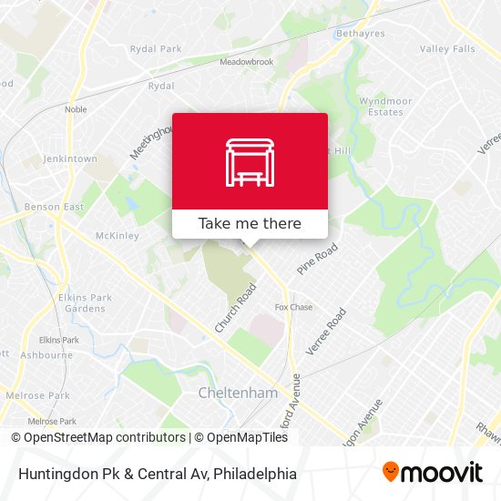 Mapa de Huntingdon Pk & Central Av