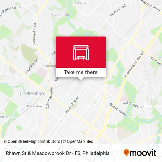 Mapa de Rhawn St & Meadowbrook Dr - FS