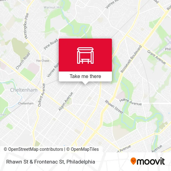 Rhawn St & Frontenac St map