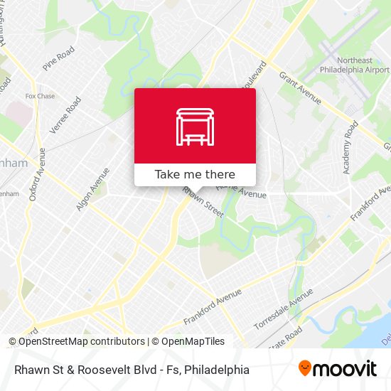 Rhawn St & Roosevelt Blvd - Fs map