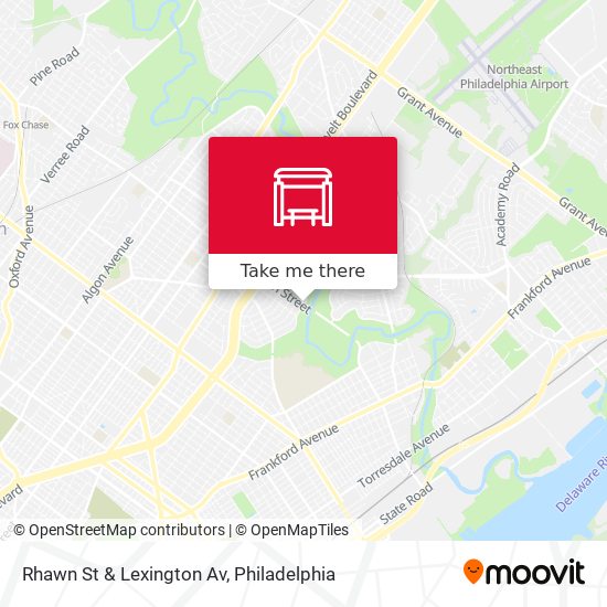 Mapa de Rhawn St & Lexington Av