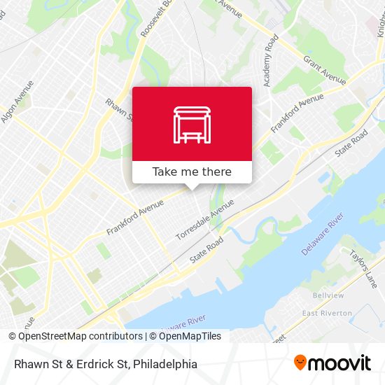 Rhawn St & Erdrick St map