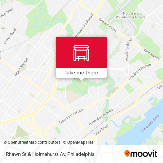 Rhawn St & Holmehurst Av map