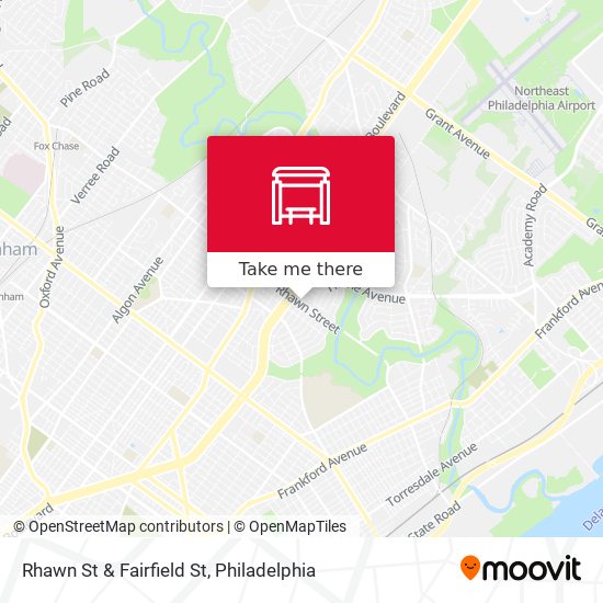 Mapa de Rhawn St & Fairfield St