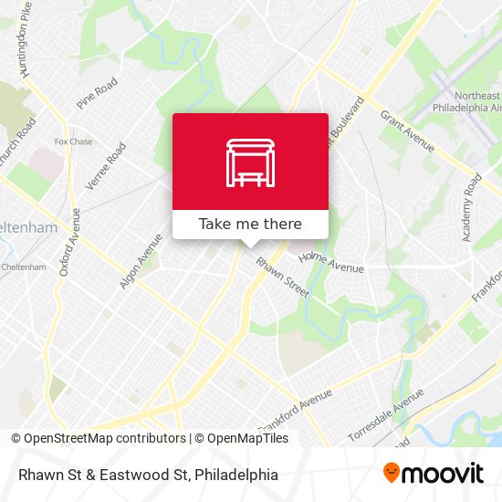 Rhawn St & Eastwood St map