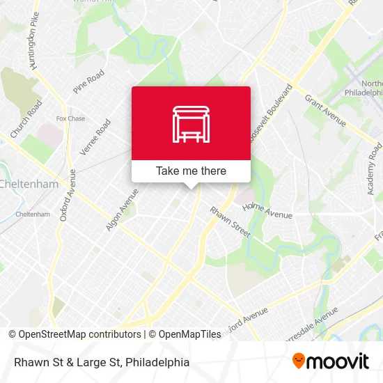 Rhawn St & Large St map