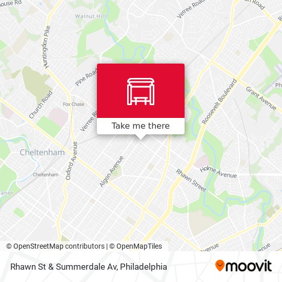 Rhawn St & Summerdale Av map