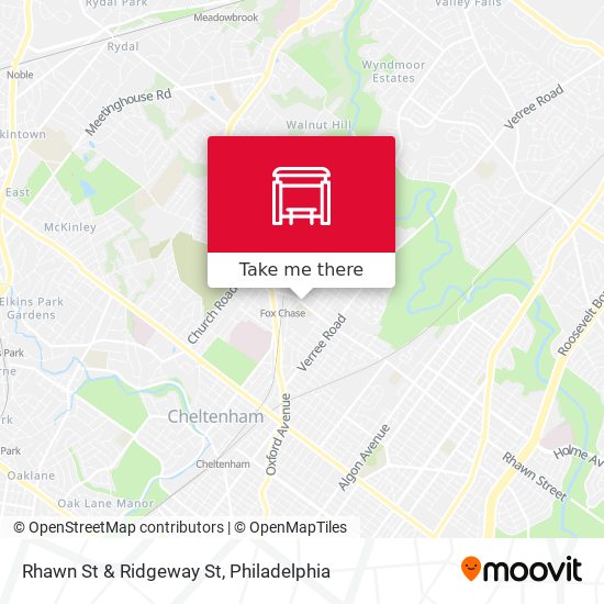 Mapa de Rhawn St & Ridgeway St