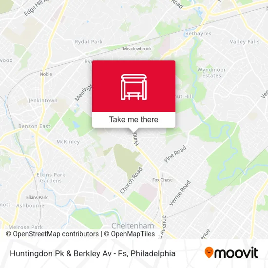 Huntingdon Pk & Berkley Av - Fs map