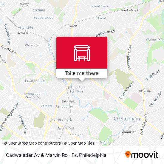 Cadwalader Av & Marvin Rd - Fs map