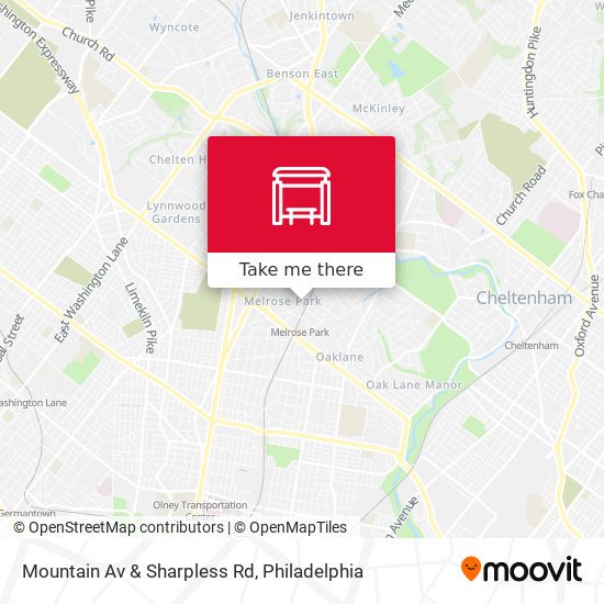 Mountain Av & Sharpless Rd map