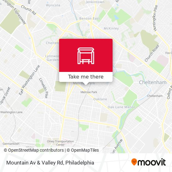 Mapa de Mountain Av & Valley Rd