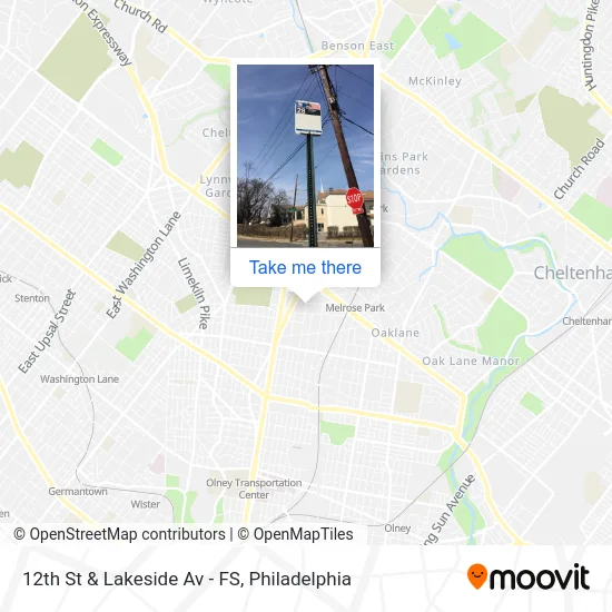 12th St & Lakeside Av - FS map