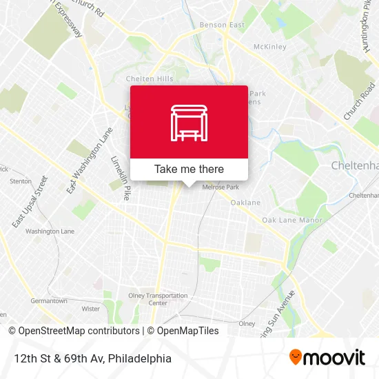 12th St & 69th Av map