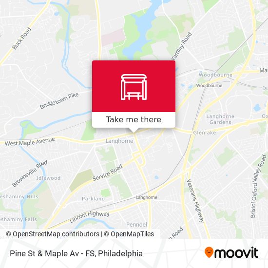 Pine St & Maple Av - FS map