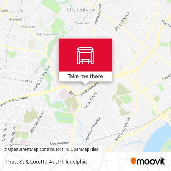 Pratt St & Loretto Av map