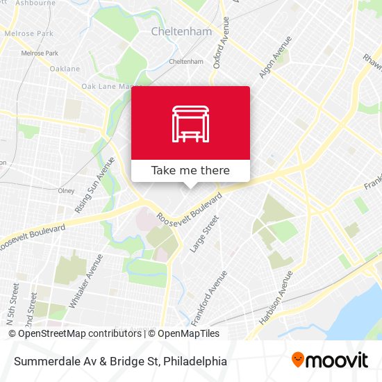 Summerdale Av & Bridge St map