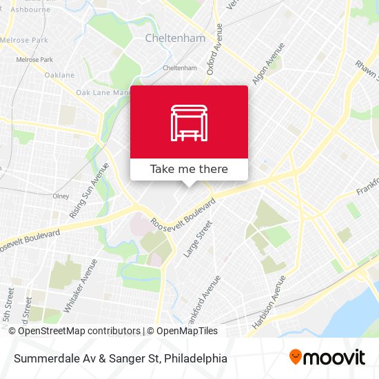 Summerdale Av & Sanger St map