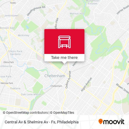 Central Av & Shelmire Av - Fs map