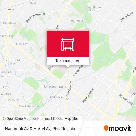 Hasbrook Av & Hartel Av map