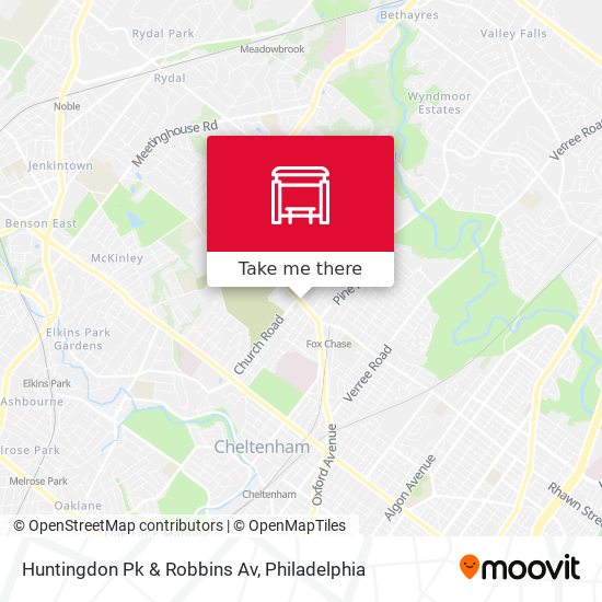 Mapa de Huntingdon Pk & Robbins Av