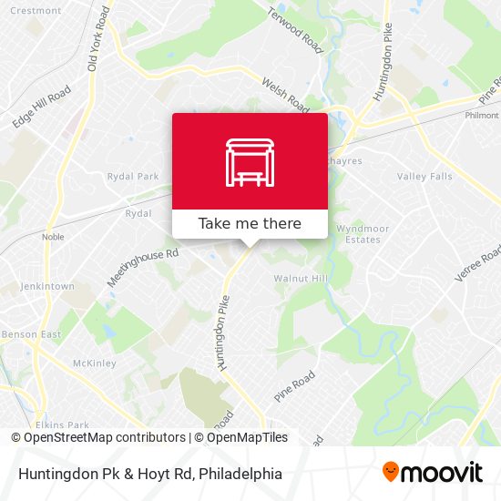 Huntingdon Pk & Hoyt Rd map