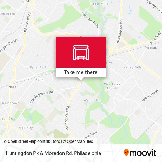 Mapa de Huntingdon Pk & Moredon Rd