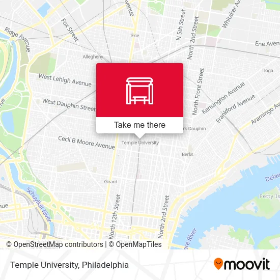 Temple University map