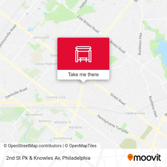 2nd St Pk & Knowles Av map