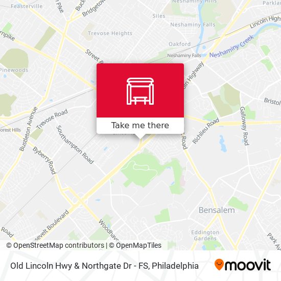 Old Lincoln Hwy & Northgate Dr - FS map