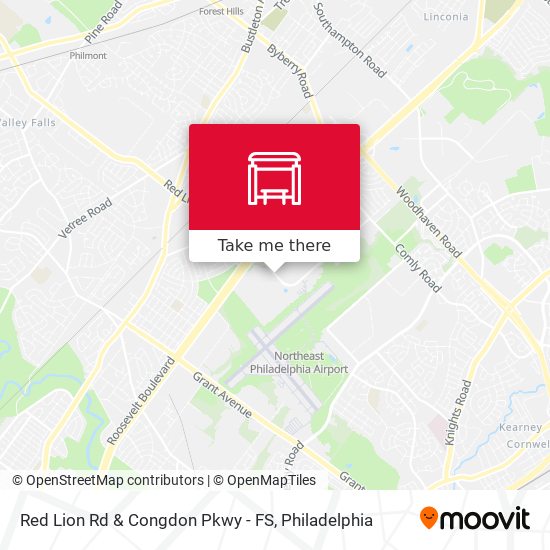 Red Lion Rd & Congdon Pkwy - FS map