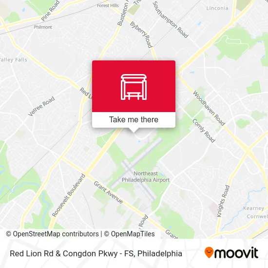 Red Lion Rd & Congdon Pkwy - FS map
