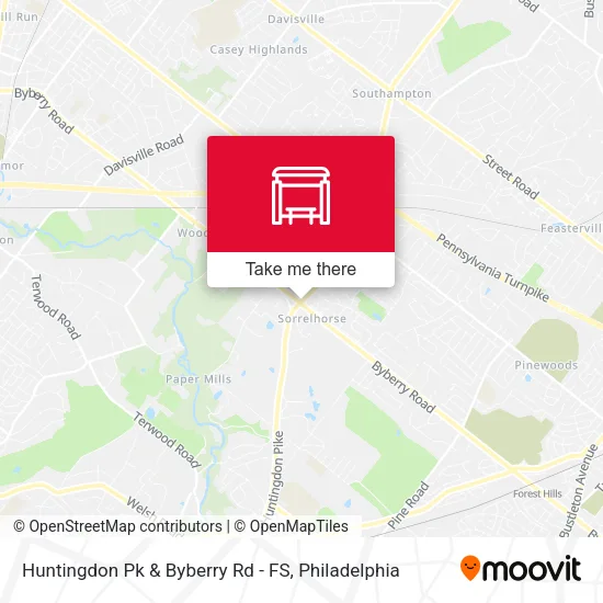 Huntingdon Pk & Byberry Rd - FS map