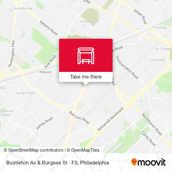 Bustleton Av & Burgess St - FS map
