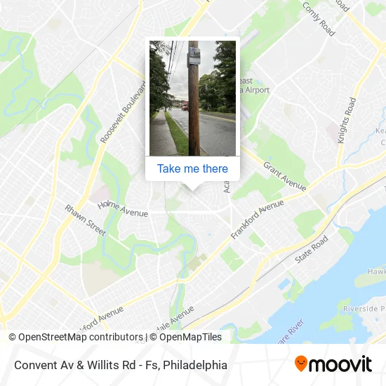 Convent Av & Willits Rd - Fs map