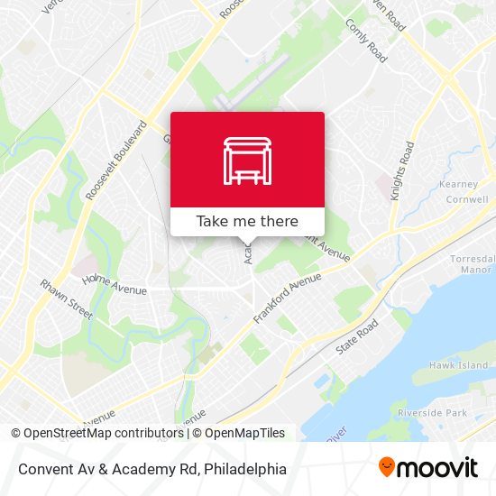 Convent Av & Academy Rd map