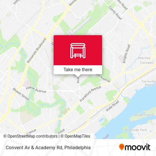 Convent Av & Academy Rd map