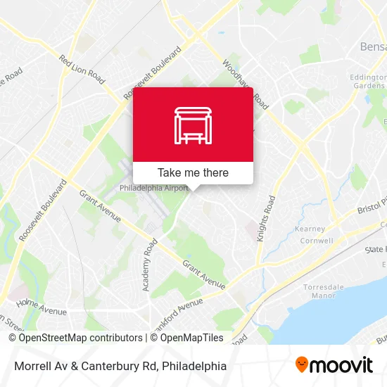 Morrell Av & Canterbury Rd map