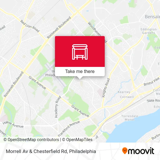 Morrell Av & Chesterfield Rd map