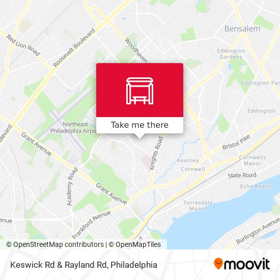 Keswick Rd & Rayland Rd map
