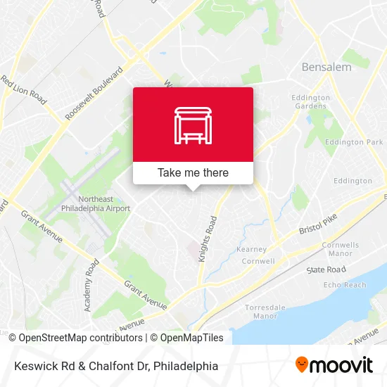 Keswick Rd & Chalfont Dr map