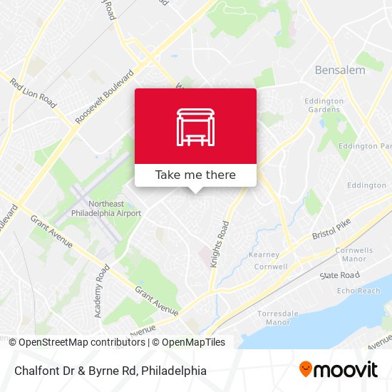 Chalfont Dr & Byrne Rd map