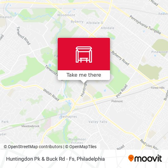 Huntingdon Pk & Buck Rd - Fs map