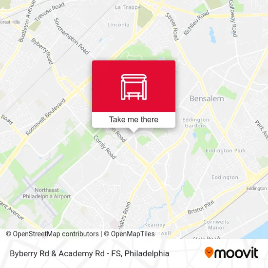 Byberry Rd & Academy Rd - FS map