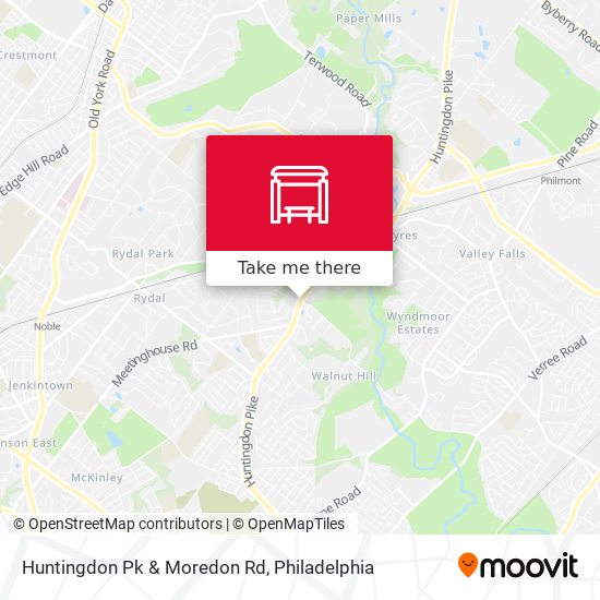 Huntingdon Pk & Moredon Rd map