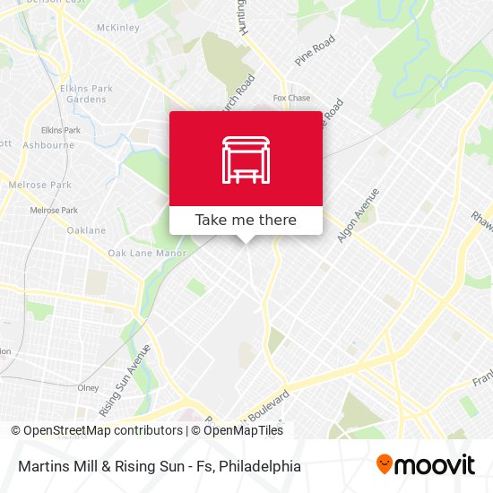 Martins Mill & Rising Sun - Fs map