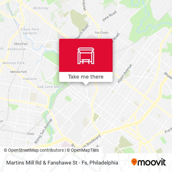Mapa de Martins Mill Rd & Fanshawe St - Fs